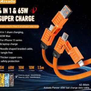 Azeada Panzer 65W 4-in-1 Fast Charging Cable
